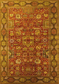 Oriental Yellow Traditional Rug, urb2369yw