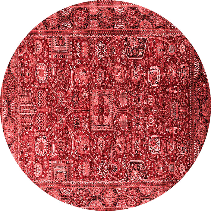 Machine Washable Oriental Red Traditional Rug, wshurb2369red