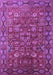 Machine Washable Oriental Purple Traditional Area Rugs, wshurb2369pur