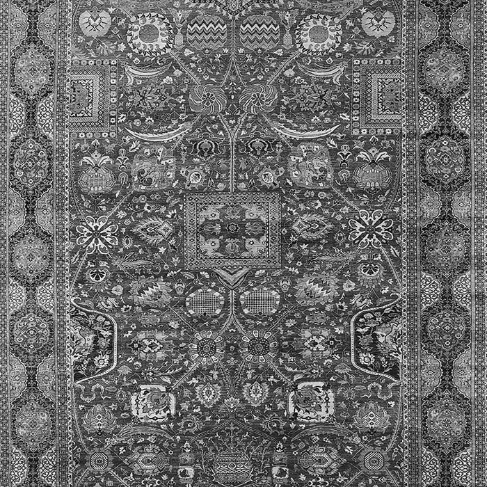 Machine Washable Oriental Gray Traditional Rug, wshurb2369gry