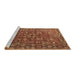 Sideview of Machine Washable Oriental Brown Traditional Rug, wshurb2369brn