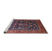 Sideview of Machine Washable Industrial Modern Rosy Pink Rug, wshurb2370