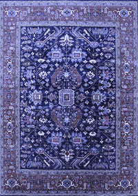 Oriental Blue Industrial Rug, urb2370blu