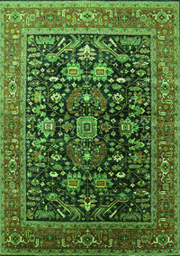 Oriental Green Industrial Rug, urb2370grn