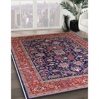 Mid-Century Modern Pink Oriental Rug, urb2370