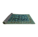 Sideview of Oriental Turquoise Industrial Rug, urb2370turq