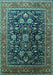 Oriental Turquoise Industrial Rug, urb2370turq