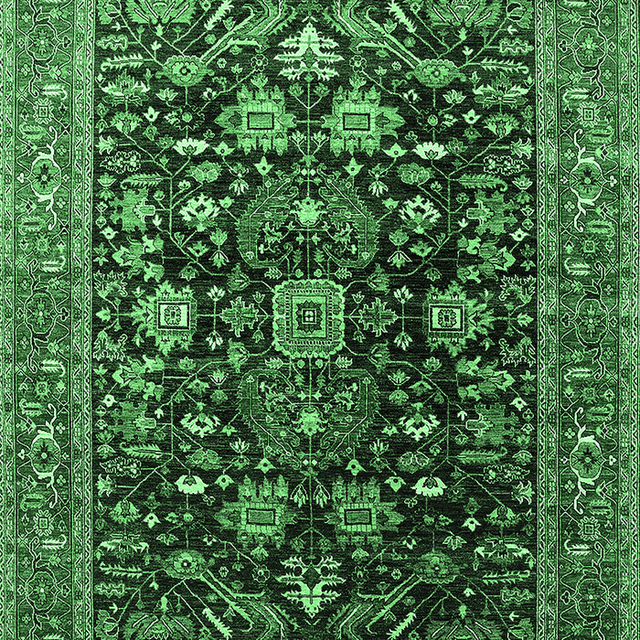 Oriental Emerald Green Industrial Rug, urb2370emgrn