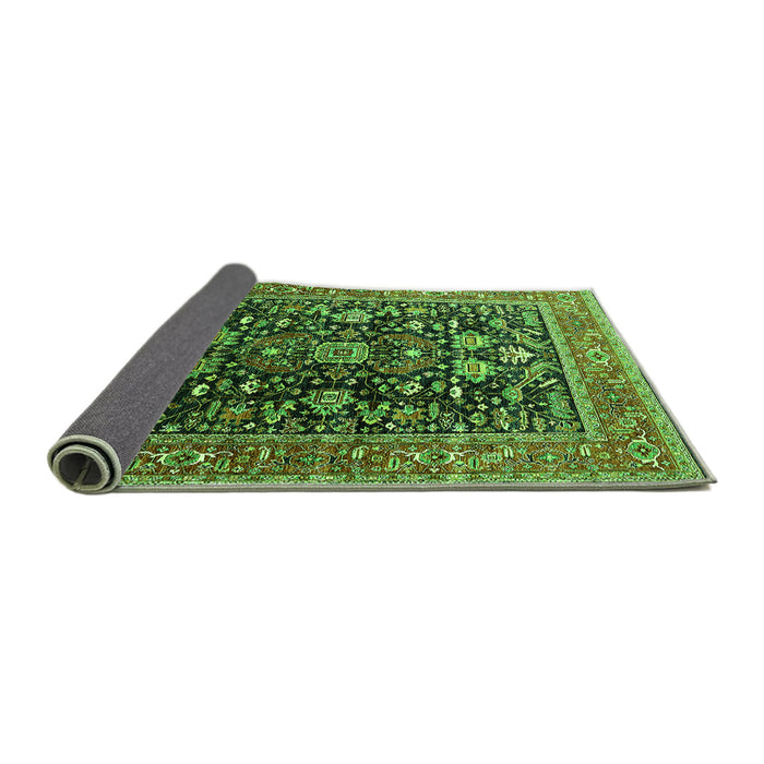Sideview of Oriental Green Industrial Rug, urb2370grn