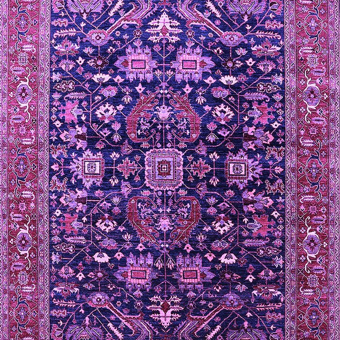Machine Washable Oriental Purple Industrial Area Rugs, wshurb2370pur