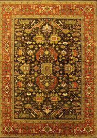 Oriental Yellow Industrial Rug, urb2370yw