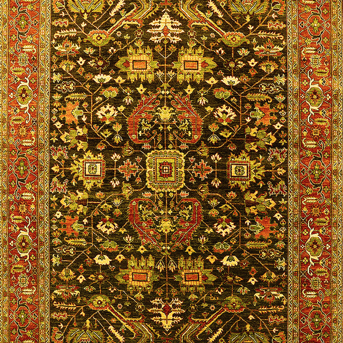 Oriental Yellow Industrial Rug, urb2370yw