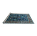 Sideview of Machine Washable Oriental Light Blue Industrial Rug, wshurb2370lblu