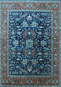 Oriental Light Blue Industrial Rug, urb2370lblu