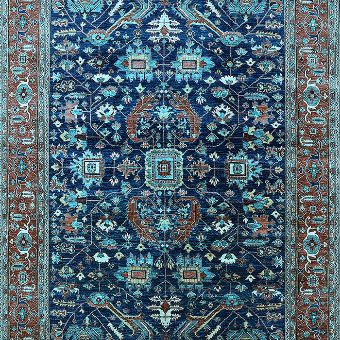 Oriental Light Blue Industrial Rug, urb2370lblu