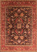 Machine Washable Oriental Orange Industrial Area Rugs, wshurb2370org