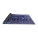 Sideview of Oriental Blue Industrial Rug, urb2370blu