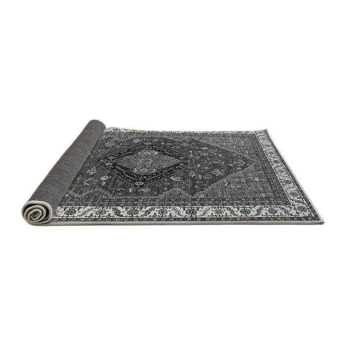 Sideview of Persian Gray Traditional Rug, urb2371gry