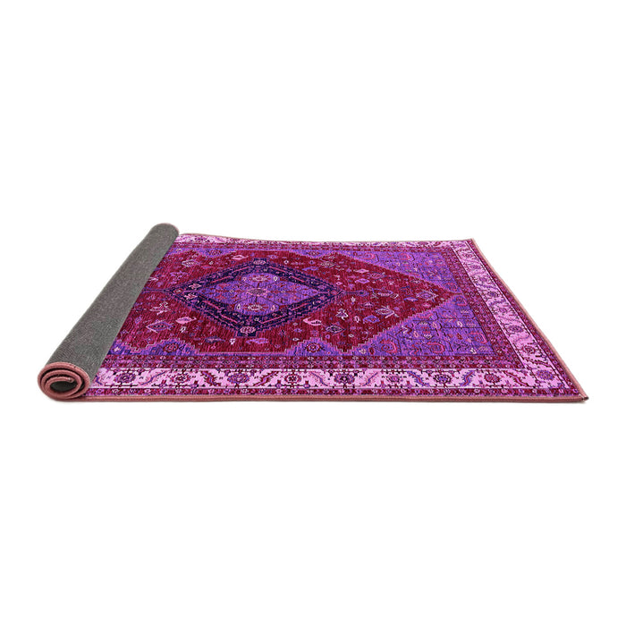 Sideview of Persian Pink Traditional Rug, urb2371pnk
