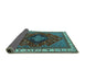 Sideview of Persian Turquoise Traditional Rug, urb2371turq