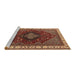 Sideview of Machine Washable Persian Brown Traditional Rug, wshurb2371brn
