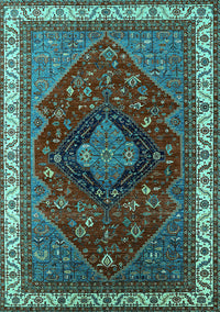 Persian Turquoise Traditional Rug, urb2371turq