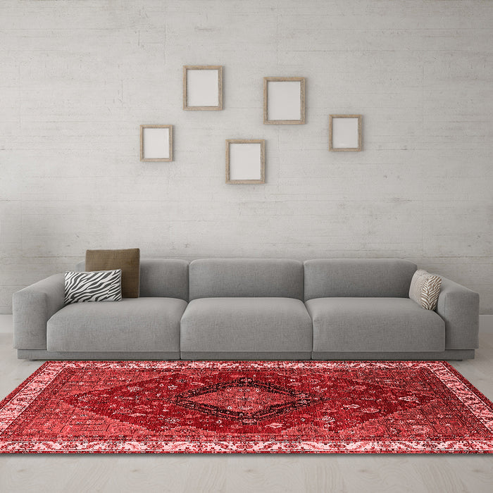 Traditional Red Washable Rugs