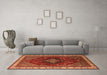 Machine Washable Persian Orange Traditional Area Rugs in a Living Room, wshurb2371org