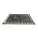 Sideview of Machine Washable Persian Gray Traditional Rug, wshurb2371gry