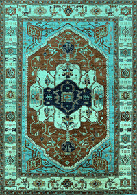 Persian Turquoise Traditional Rug, urb2372turq