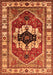 Machine Washable Persian Orange Traditional Area Rugs, wshurb2372org