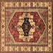 Square Machine Washable Persian Brown Traditional Rug, wshurb2372brn