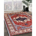 Machine Washable Industrial Modern Tomato Red Rug in a Family Room, wshurb2372