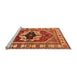 Sideview of Machine Washable Persian Orange Traditional Area Rugs, wshurb2372org