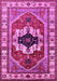 Machine Washable Persian Pink Traditional Rug, wshurb2372pnk