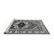 Sideview of Machine Washable Persian Gray Traditional Rug, wshurb2372gry