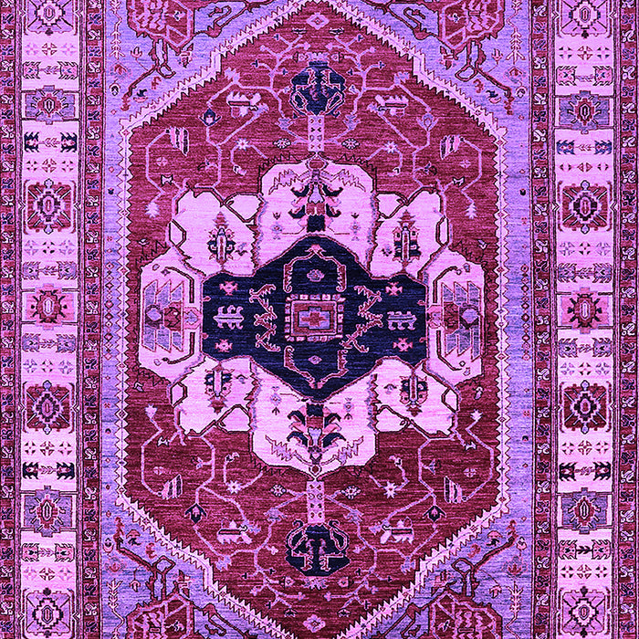 Machine Washable Persian Purple Traditional Area Rugs, wshurb2372pur