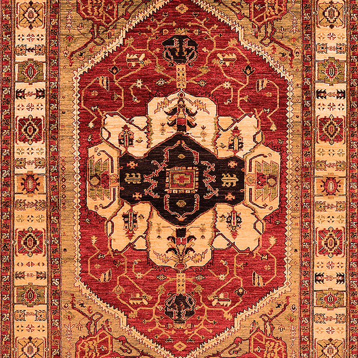 Persian Orange Traditional Rug, urb2372org