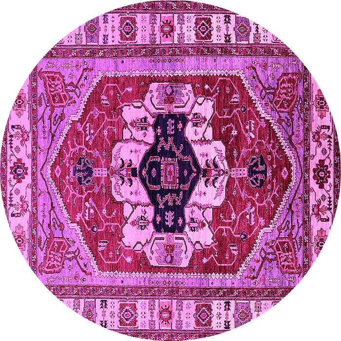 Round Persian Pink Traditional Rug, urb2372pnk