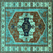 Square Persian Turquoise Traditional Rug, urb2372turq