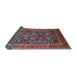 Sideview of Mid-Century Modern Plum Purple Oriental Rug, urb2373