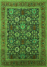 Oriental Green Industrial Rug, urb2373grn