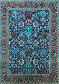 Oriental Light Blue Industrial Rug, urb2373lblu