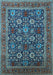 Oriental Light Blue Industrial Rug, urb2373lblu