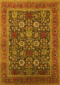 Oriental Yellow Industrial Rug, urb2373yw