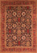 Machine Washable Oriental Orange Industrial Area Rugs, wshurb2373org