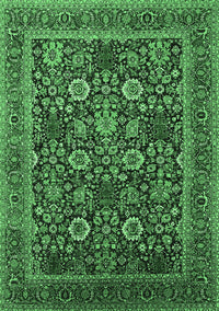 Oriental Emerald Green Industrial Rug, urb2373emgrn