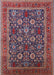 Mid-Century Modern Plum Purple Oriental Rug, urb2373