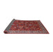 Sideview of Mid-Century Modern Red Oriental Rug, urb2374