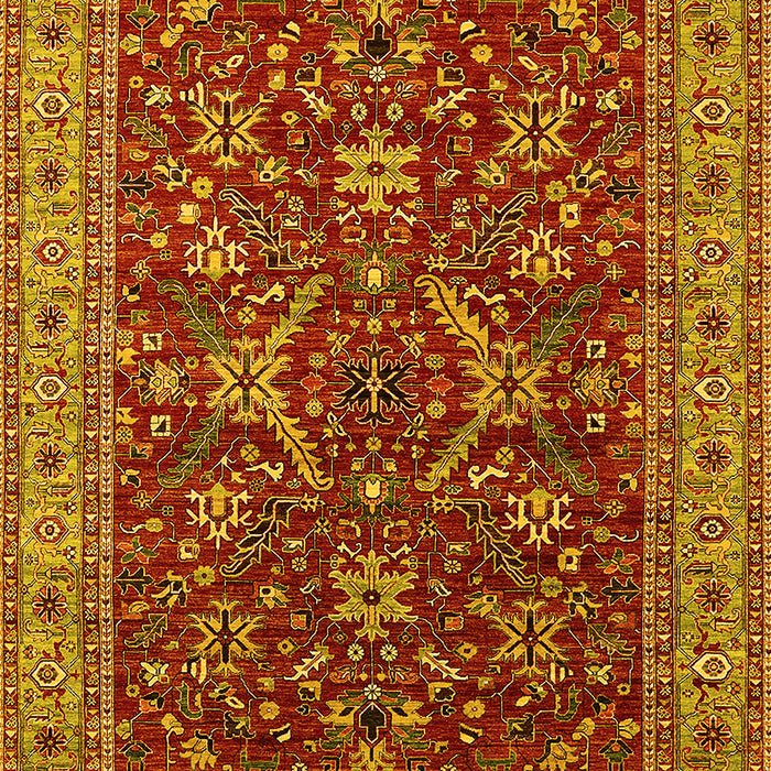 Oriental Yellow Industrial Rug, urb2374yw